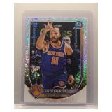 Jalen Brunson 2025 Bowman Chrome sandglitter ref.
