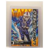 James Cook 2025 Topps Chrome Orange Refractor /25