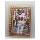 Mykel Williams 2025 Topps Chrome Gold RC Auto /50