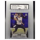 Jordan Love 2020 Leaf Draft rookie CCG 10