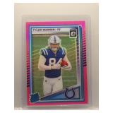 Tyler Warren 2025 Optic rookie pink