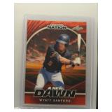 Wyatt Sanford 2025 Leaf A New Dawn red mosaic /1