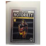 Kaleb Johnson 2025 Mosaic Notoriety rookie