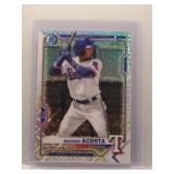 Maximo Acosta 2021 1st Bowman Chrome mojo
