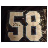 Thomas Davis Sr Autographed Panthers Jersey w/COA