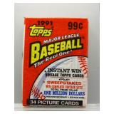 1991 Topps Baseball Sealed Cello Pack