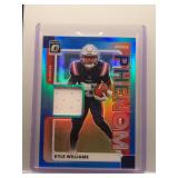Kyle WIlliams 2025 Optic Rookie Phenom patch aqua