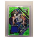 Matthew Stafford 2025 Prizm Premier patch lime...