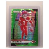 Xavier Worthy 2024 Prizm rookie lime pulsar