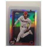 James Wood 2025 Topps Chrome rookie ref.