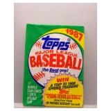 1987 Topps Baseball Sealed Wax Pack