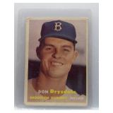 Don Drysdale 1957 Topps rookie