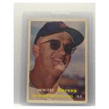 Whitey Herzog 1957 Topps rookie
