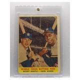 Mickey Mantle & Hank Aaron 1958 Topps