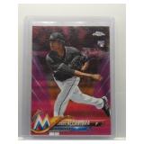 Sandy Alcantara 2018 Topps Chrome pink...