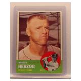 Whitey Herzog 1963 Topps