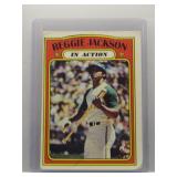 Reggie Jackson 1972 Topps In Action