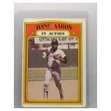 Hank Aaron 1972 Topps In Action