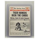 Tiger homers 1969 Topps World Series