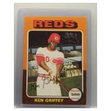 Ken Griffey 1975 Topps first solo