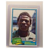 Rickey Henderson 1981 Topps