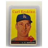 Carl Erskine 1958 Topps