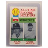Nolan Ryan & Walter Johnson 1979 Topps Record...