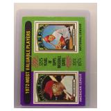 Dick Allen & Johnny Bench 1975 Topps MVPs