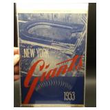 1953 Giants program vs Phillies