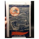 1958 Yankees program *Mantle HR -vs Phillies