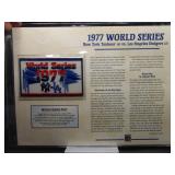 1977 World Series patch Yankees-Dodgers