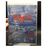 1949 Red Sox program vs Philadelphia A's
