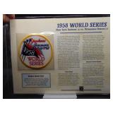 1958 World Series patch Yankees-Braves