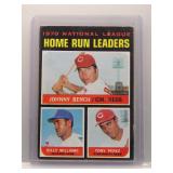 Johnny Bench, Williams, Perez 1971 Topps leaders