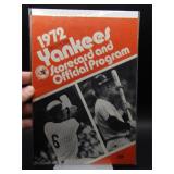 1972 Yankees program unscored vs Rangers