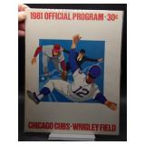 1981 Cubs program vs Pirates
