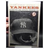 1969 Yankees program unscored vs Seattle Pilots