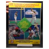 1986 Cardinals program unscored vs Dodgers