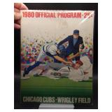 1980 Cubs program signed by Reds Dave Tomlin,...