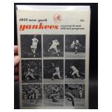 1971 Yankees program vs Royals