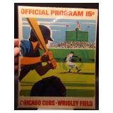 1971 Cubs program vs Reds *6 HoF
