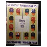1969 Cubs program vs Giants *6 HoF