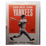 1966 Yankees program Mickey Mantle cover