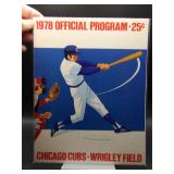 1978 Cubs program vs Reds