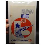 1962 White Sox program unscored vs Indians