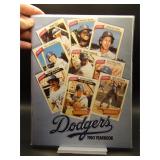 1980 Dodgers yearbook Topps cards
