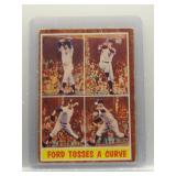 Whitey Ford tosses a curve 1962 Topps