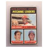 Bob Gibson, Perry, Jenkins 1971 Topps leaders