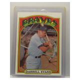 Darrell Evans 1972 Topps first solo