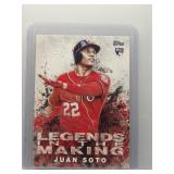 Juan Soto 2018 Topps Legends in the Making rookie